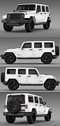 Jeep Wrangler牧马人Unlimited Altitude 2014款越野车3D模型（OBJ,FBX,MAX,Blend） 