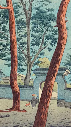 日本插画壁纸 复古风
