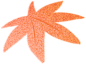 秋季节气清新水墨插画秋分-枫叶