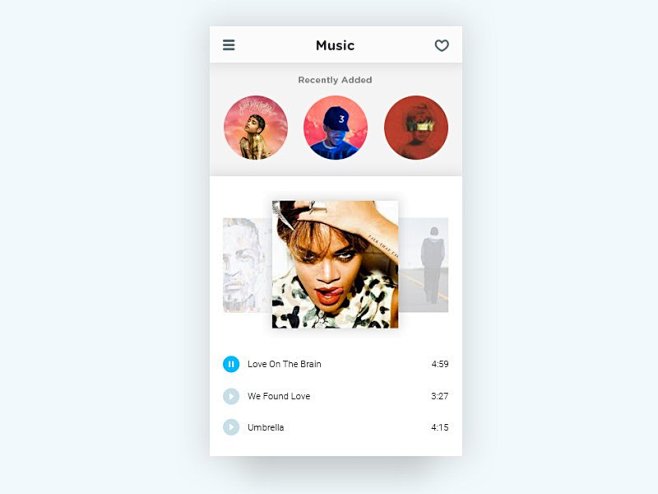 Music App Screen