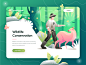 ForestRanger - Animal Conservation Landing Page jungle forest green adobe illustrator sketch donation uiux ui header animal illustration animal conservation animal homepage hero illustration website landing page illustration