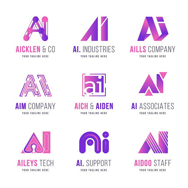 字母AI，logo标志矢量图素材