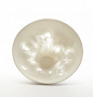 bone china bowl with plant structure pattern top view | 