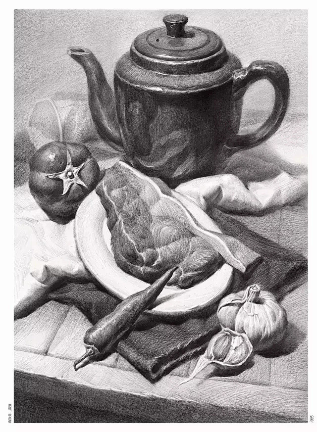 敲门砖临摹宝2素描静物李家友各类单体作画...