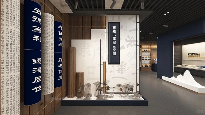 福建古籍书库空间展示·展厅设计｜项目分享-花瓣网