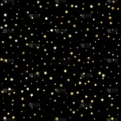 金色飞星五彩纸屑魔法宇宙圣诞矢量。白色背景上的金色星星。
