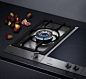 Gas hob with grill