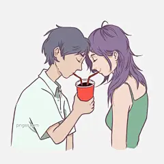二月十四情人节情侣喝饮料浪漫手绘插画免抠元素下载图片大小2000x2000px 图片尺寸529.08 KB 来自PNG搜索网 pngss.com 免费免扣png素材下载！爱情#二月十四#卡通手绘#浪漫情侣#情侣温馨插画#情人节插画#
