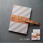 Feel It : The color to be felt in a notebook using cotton paper and cork that reminds us of belts used to group alltogether and transport the books at school a few years ago.