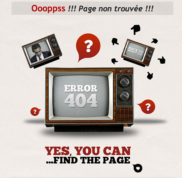40个非常有创意的404错误页面设计 #...