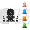 流程图,经理,绘画插图,时间,自动的,矢量,秒表,数字化显示,分离着色,布置