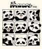 可爱的熊猫手绘