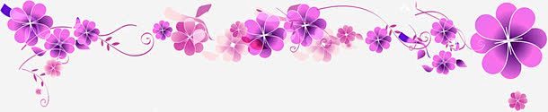 紫色边框装饰七夕 创意素材