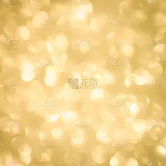 抽象的金色散景以雪花、圣诞和新年为背景