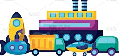 玩具,儿童,可爱的,汽车,交通,图像,壁纸,艺术,船,设计