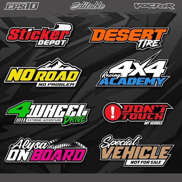 Decal Sticker Race S...