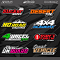 Decal Sticker Race Sport Design Speed