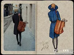 当时尚街拍变成了时尚插画(转自左衽)-1    |欢迎加入“烩设计”小站QQ群：261065006&gt;&gt;&gt;进群后，按照 “姓名-大学(城市)-专业” 格式修改群中名字，如“ 胡伟-同济-汽车  