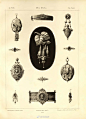  欧洲宫廷古董珠宝设计图稿