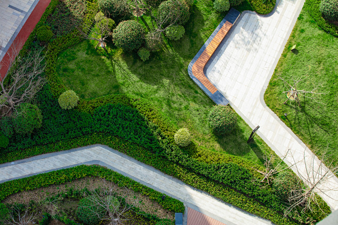 俯视图——青岛中海寰宇天下 · 天冠小区 住宅 园林 室外景观那一天