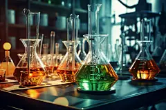 试管化学研究实验室室内摄影图