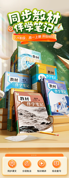 66CHEN采集到详情页-学习用品