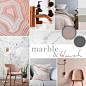 Herringbone Marble Mood Board