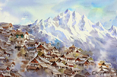 王易芝采集到水彩