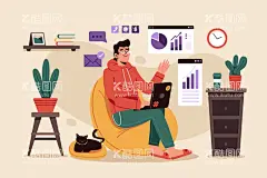 在家办公  - 源文件下载【酷图网】在线上班,在线办公,线上办公,在线工作,在家办公,远程协同办公,上班,办公,远程开会,在线协同办公,网络海报,科技海报,IT海报,信息公司海报,竖版海报,在家上班,工作,在线上班展板,在线办公展板,X展架,远程,远程办公