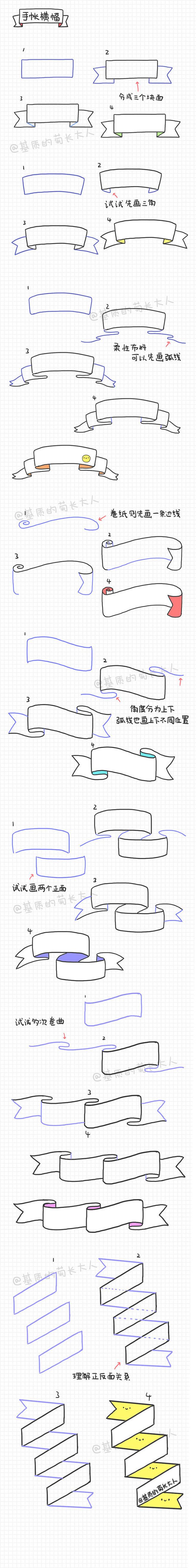 手帐横幅，彩带？这个叫什么来着