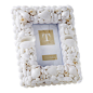 Coquillage Photo Frame, 4"x6" - A dense collection of beautiful white seashells gives body and dimension to the Coquillage 4x6 Photo Frame. Capturing coastal memories both in the enclosed artwork and in the memories encapsulated by each hand-pla