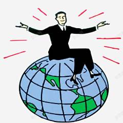 商务人物高清素材 人物 商务 地球 插画 线条 免抠png 设计图片 免费下载
