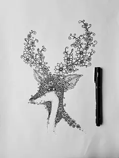 公众号：线描画，@三曼南原创