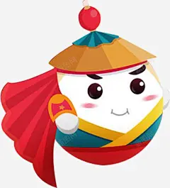 卡通汤圆肖像画 平面电商 创意素材