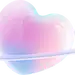 粉红爱心 png