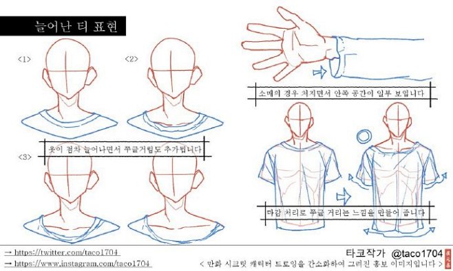 衣褶教程 来自타코작가（twi：taco...