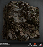 Overgrown Rock Wall - Zbrush + Substance Designer