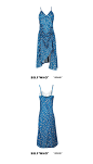 Self Who2020/ss vol.07不规则抽绳轻复古花色缎面碎花性感吊带裙-tmall.com天猫