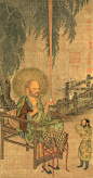 宋-刘松年-罗汉图－4代绢50x95
