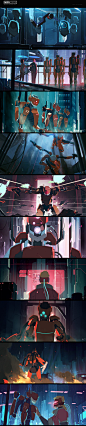 Neon Divide - Cinematic Keyframes - Automata, Lap Pun Cheung : The second in a series of short stories set in the universe of Neon Divide. <br/>This is the story of a corporate bot who gains a soul and starts a new life in the seedy world of the meg