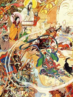 超级巨大的西游记年画，感受旧美术视觉暴击 - 小红书