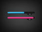 Pink and blue progress bars