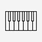 钢琴键盘音乐22多媒体 免费下载 页面网页 平面电商 创意素材