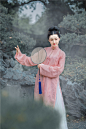 【朱颜】簪花阁汉服定制 春夏款明制真丝麻提花竖领纱衫 真丝褶群-淘宝网