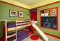 五彩缤纷的双儿童房设计效果图