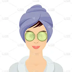 在温泉里的女人