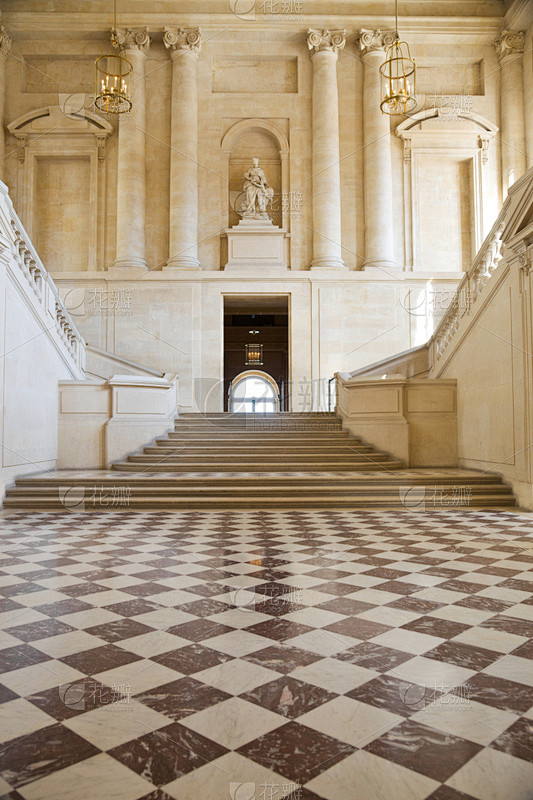 楼梯,宫殿,欧洲,华贵,法国,垂直画幅,...