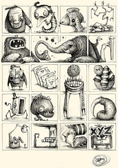翅膀采集到创意画