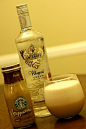 Starbucks Frappuccino blended with ice and Whipped Cream Vodka. I wanna try this