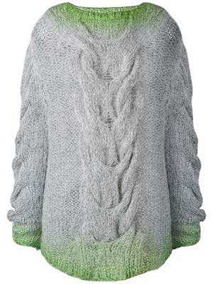 chunky cable knit sw...